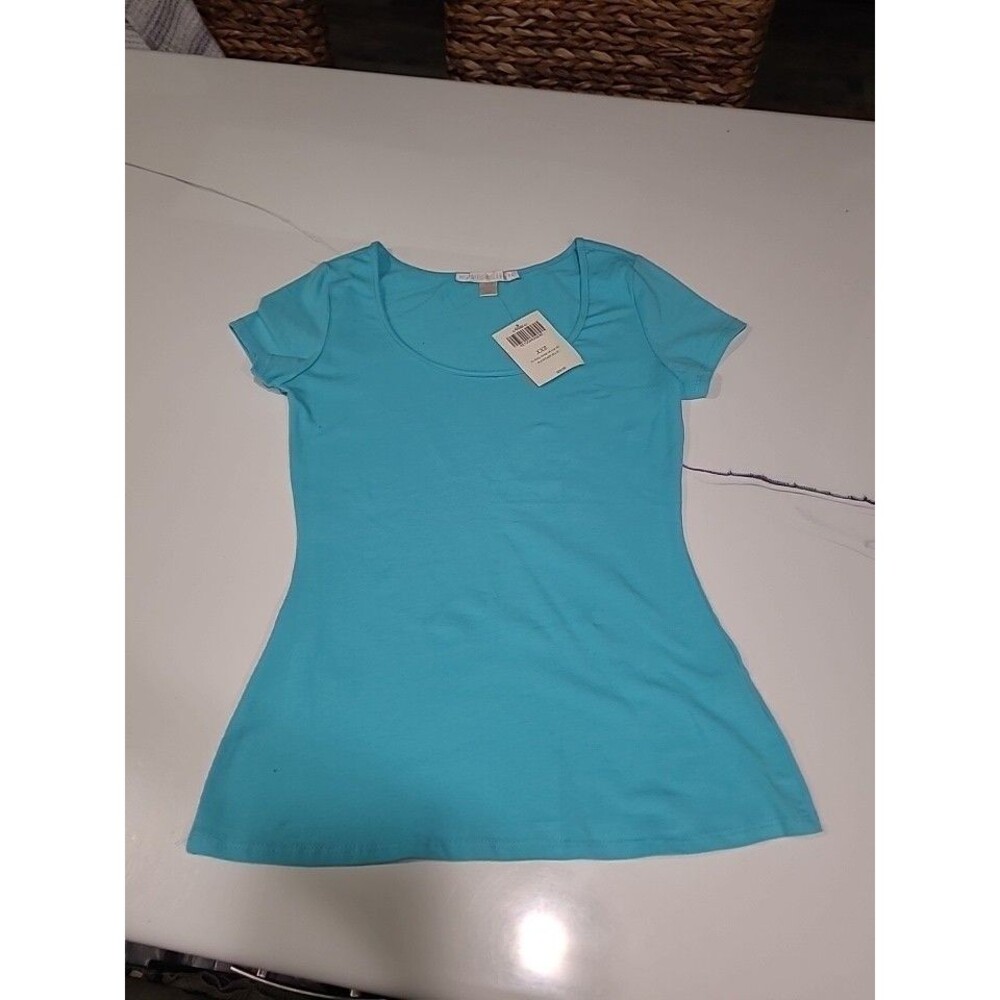 Boston Proper 100% Cotton Women's T-shirt Top Blouse Size XXS B24